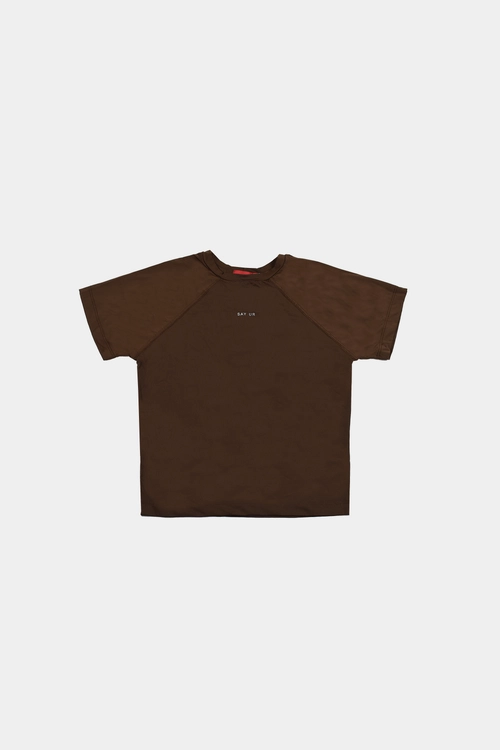 Baby Tee Say Ur Stretch (Brown)