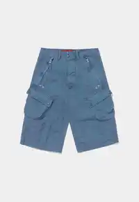 Shorts PIET x Oakley Oversized Steel Blue – Bermuda Cargo 100% Algodão - imagem 1