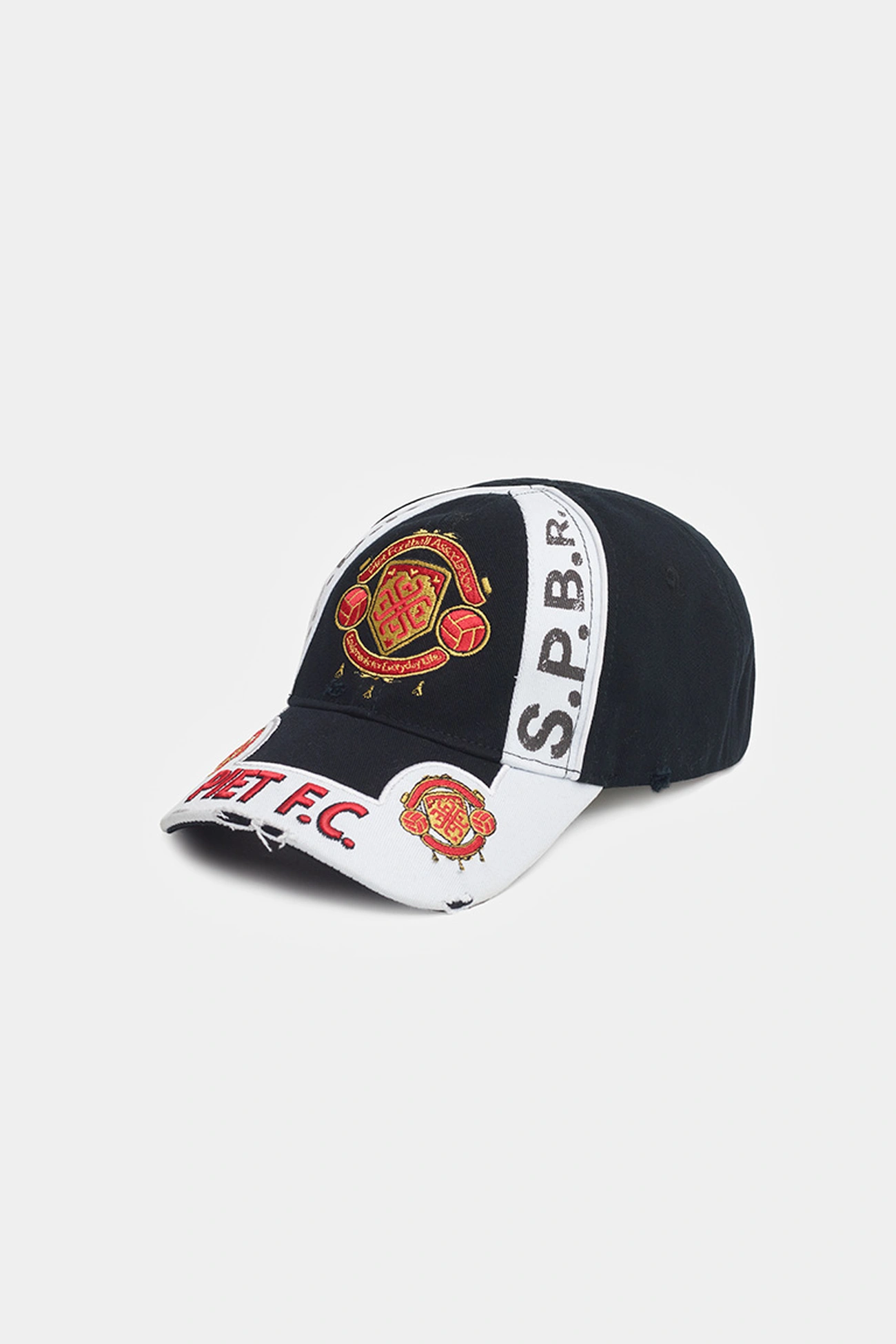 Boné PIET F.C. Emblem Cap Preto - Streetwear com Estética Vintage Europeia - imagem 1