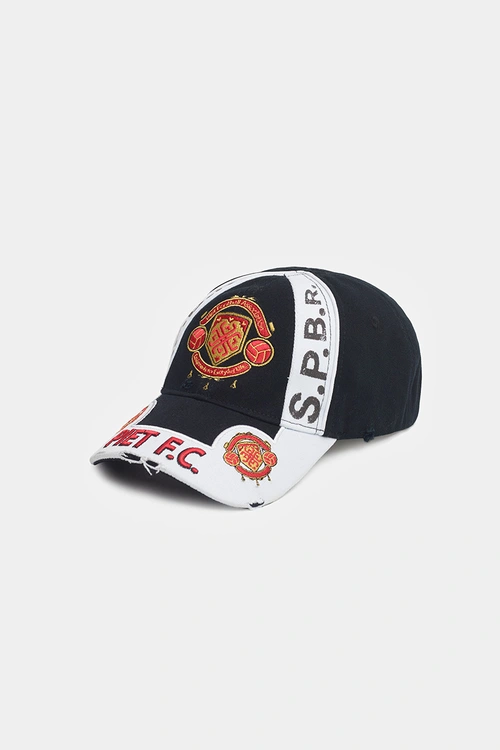 Bone PIET F.C Emblem Cap (Black)