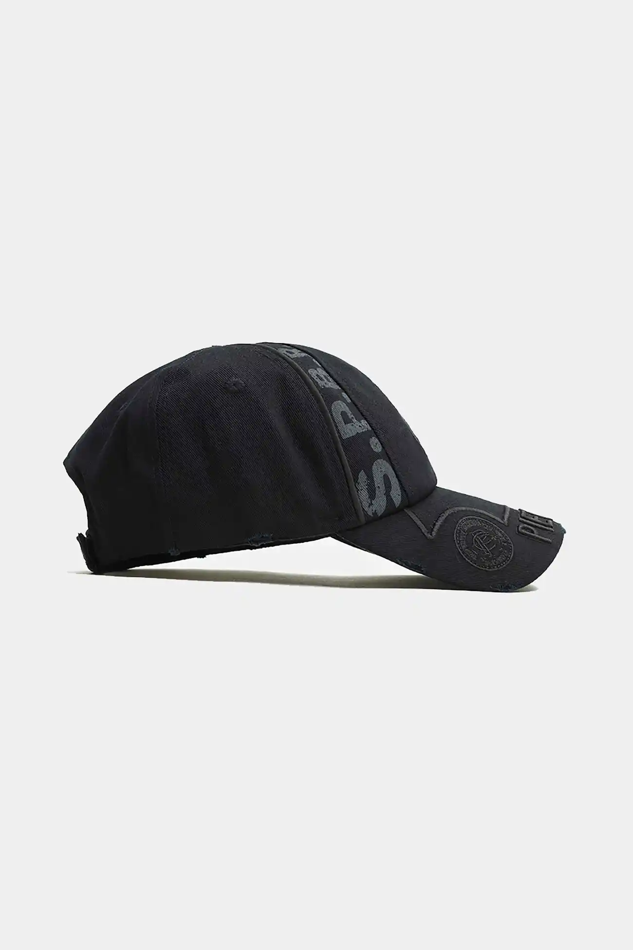 Boné PIET F.C. Emblem Cap Black – Design Monocromático e Vintage - imagem 2