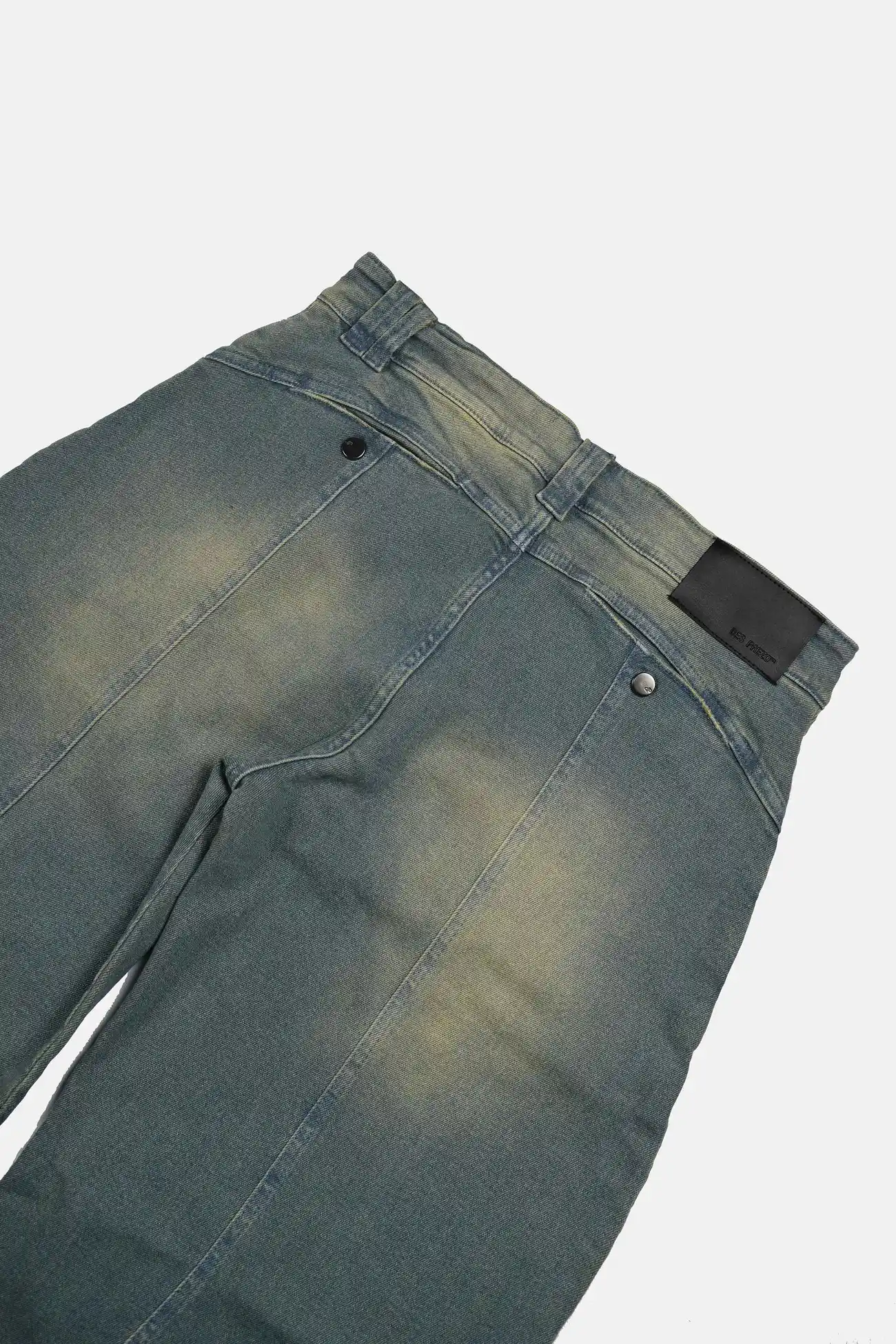 Calça Des Prezo Youth Damage Pants Baggy Wide Jeans Azul Esverdeado - imagem 4