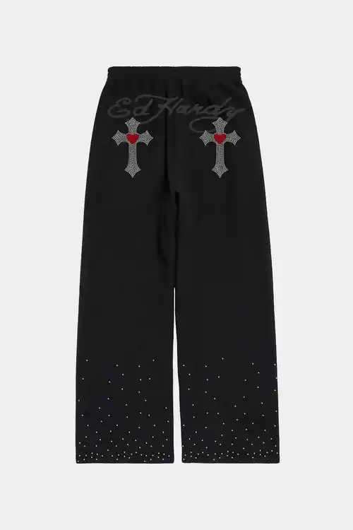 Calça Ed Hardy x Matuê Moletom Cruz (Black)