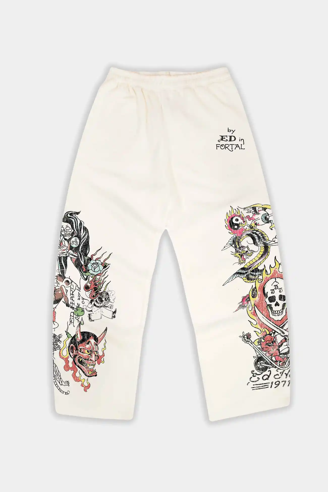 Calça Ed Hardy x Matuê Moletom Fortal Off White - imagem 1