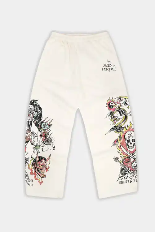 Calça Ed Hardy x Matuê Moletom Fortal (Off White)