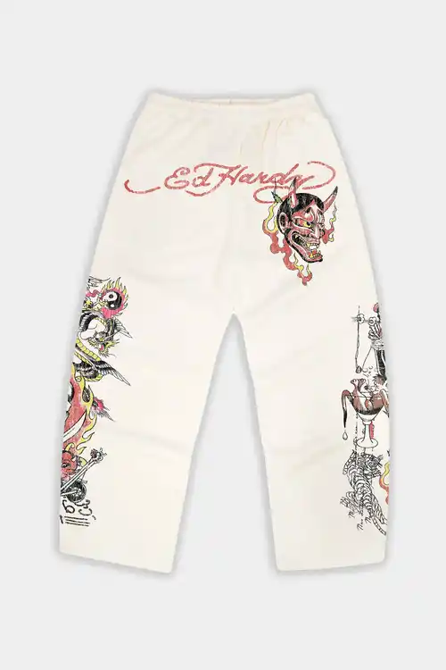 Calça Ed Hardy x Matuê Moletom Fortal (Off White)