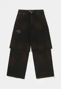 Calça PIET Layered Black Denim Trousers – Farmers League - imagem 1