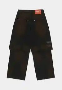 Calça PIET Layered Black Denim Trousers – Farmers League - imagem 2