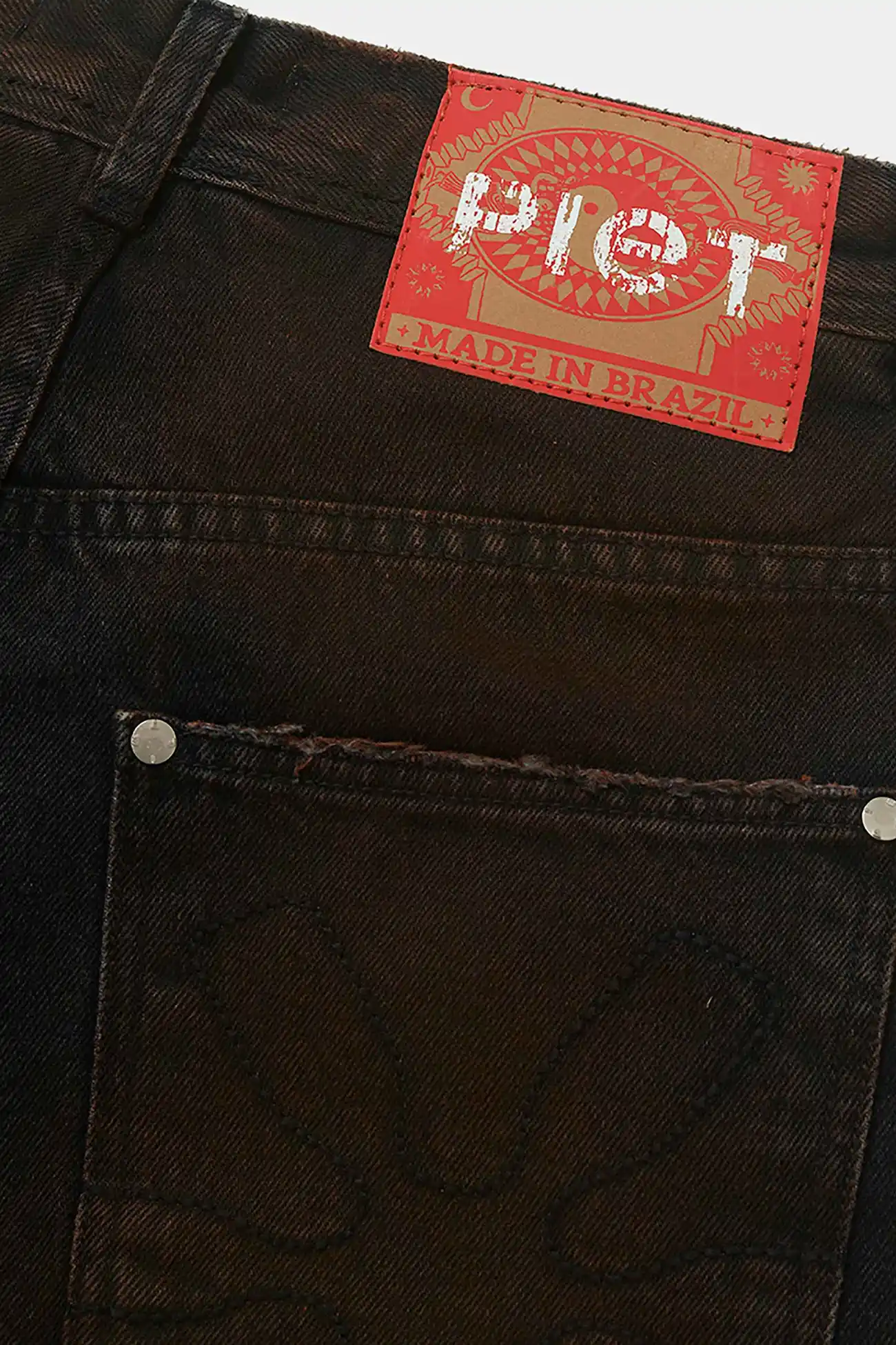 Calça PIET Layered Black Denim Trousers – Farmers League - imagem 3