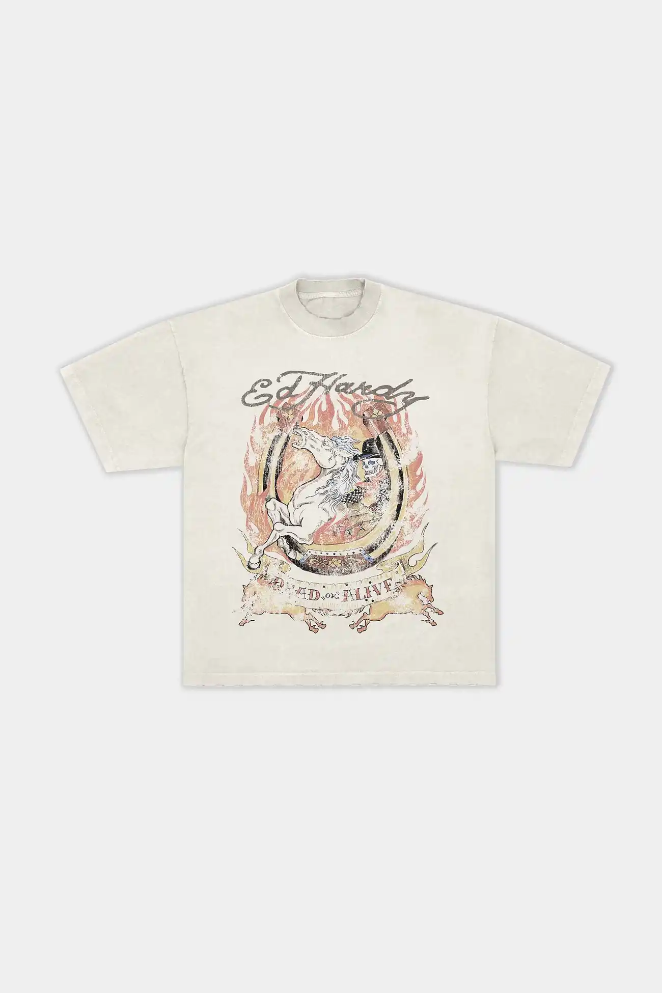 Camiseta Ed Hardy x Matuê Horse Off White - imagem 1
