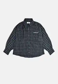 Camisa Oversized Xadrez Des Prezo 90s Grunge Flannel Algodão - imagem 1