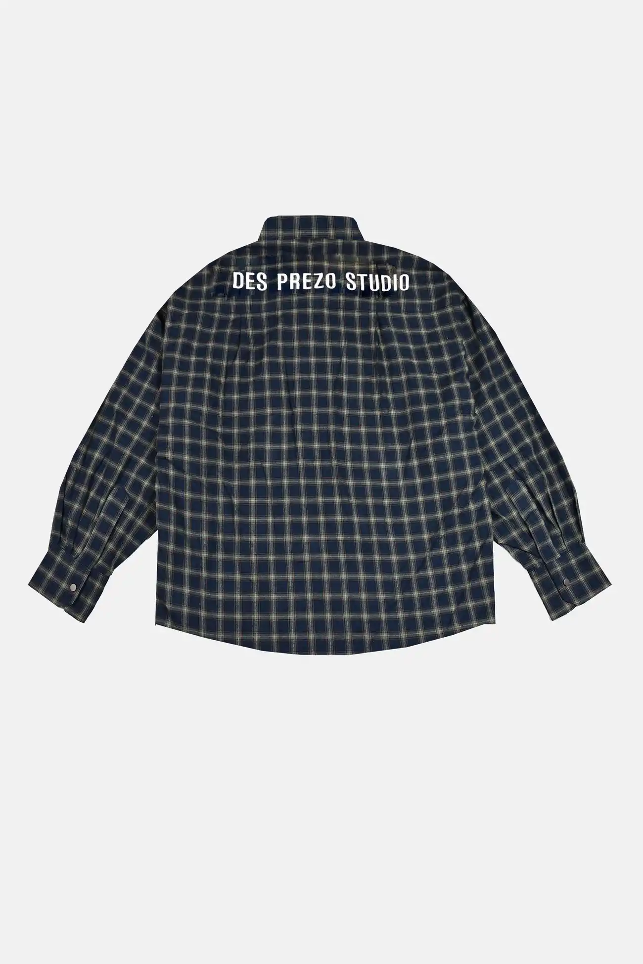 Camisa Oversized Xadrez Des Prezo 90s Grunge Flannel Algodão - imagem 2