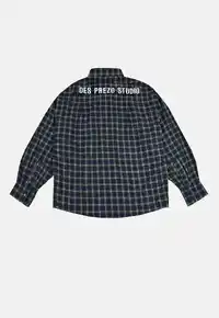 Camisa Oversized Xadrez Des Prezo 90s Grunge Flannel Algodão - imagem 2