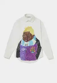 Camisa PIET Printed Long Sleeve Bone White – Farmers League - imagem 1