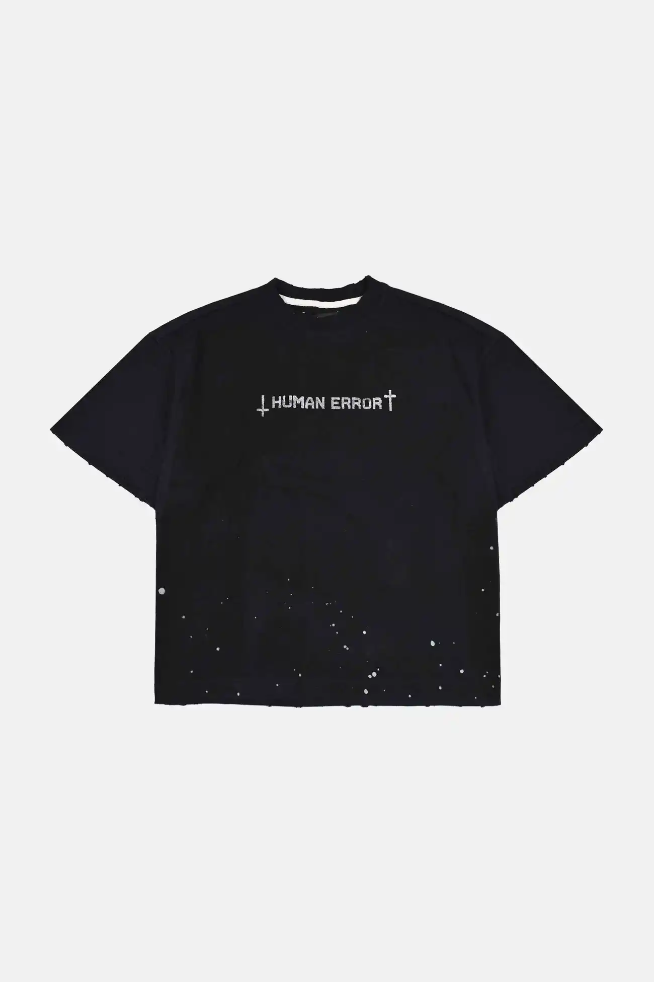 Camiseta Des Prezo Human Error Black Boxy Oversized Streetwear - imagem 1