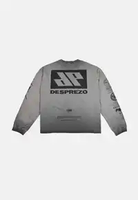 Camiseta Longsleeve Des Prezo Ugly Kids Dead Dreams Grey  Boxy Oversized - imagem 2