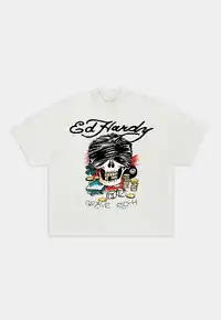 Camiseta Ed Hardy Grave Rich White | Hipnoise - imagem 1