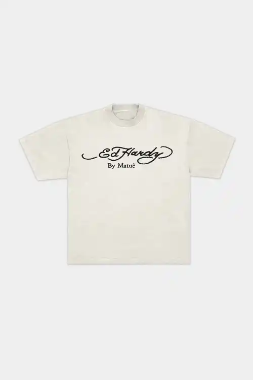 Camiseta Ed Hardy x Matuê By Matuê (Off White)