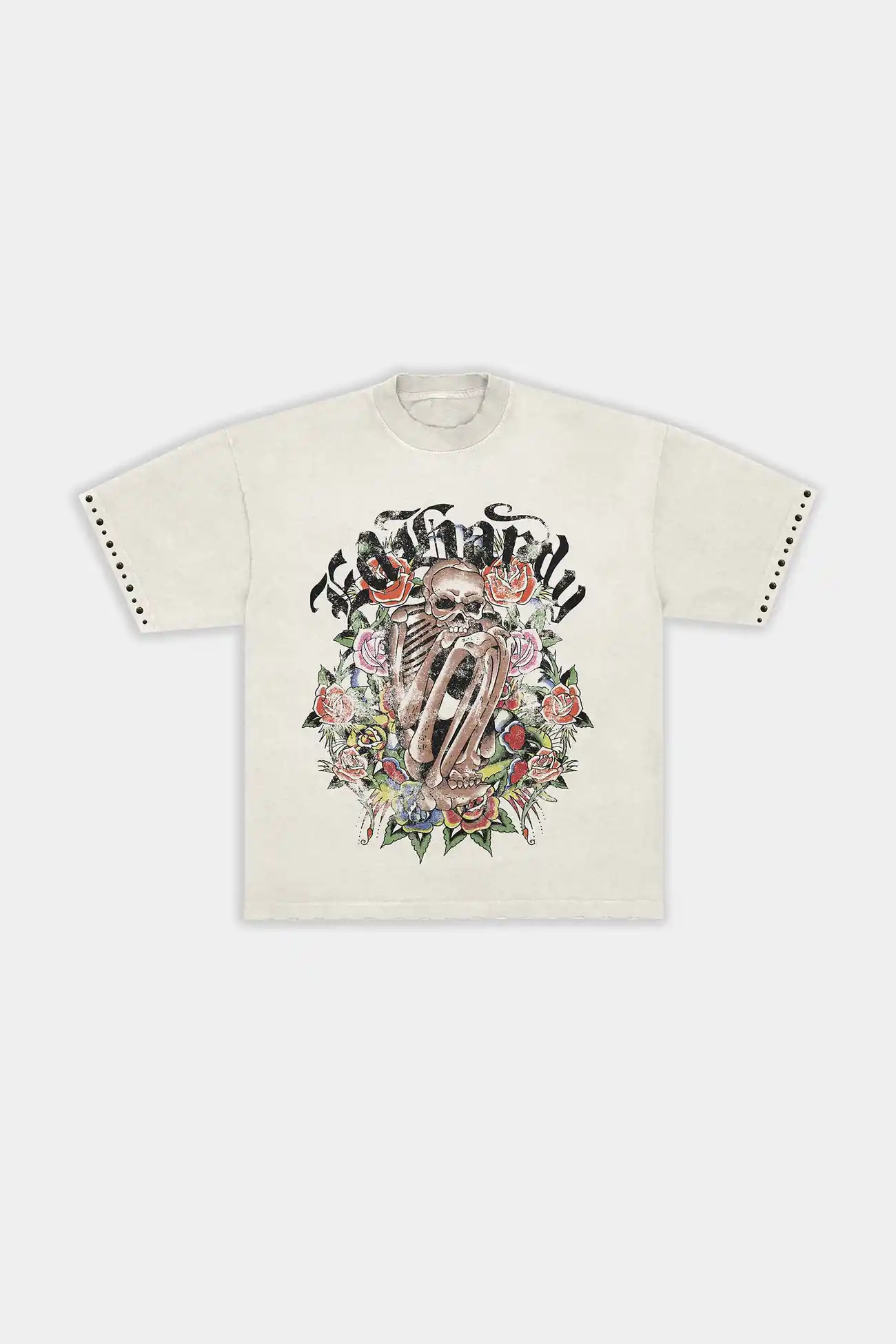 Camiseta Ed Hardy x Matuê Garden Of Bones Off White - imagem 1