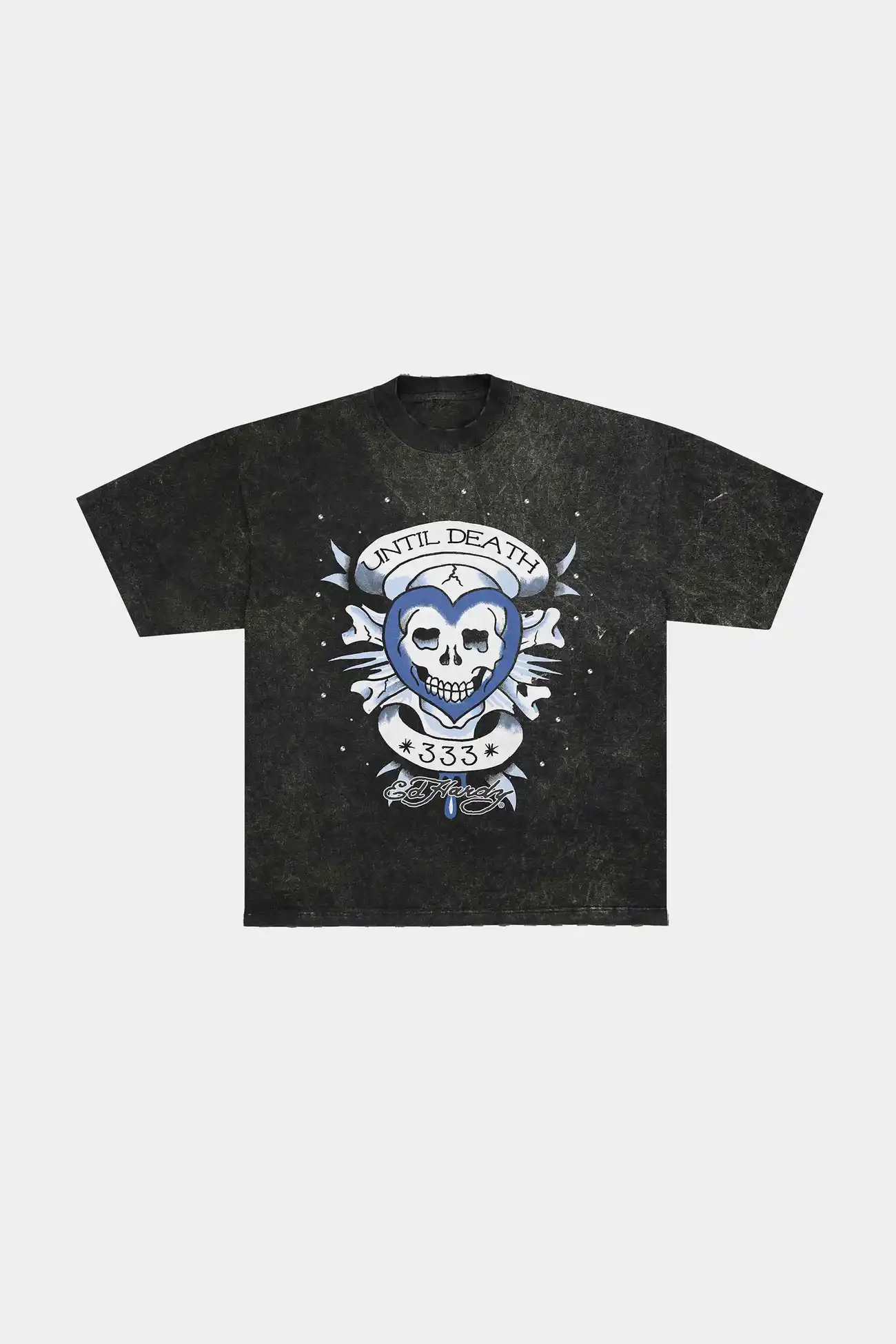 Camiseta Ed Hardy x Matuê Until Death Stoned Black - imagem 1