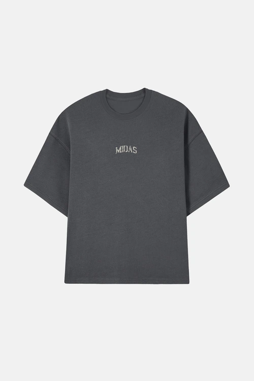 Camiseta Midas Touch Destroyed MDT (Stoned Black)