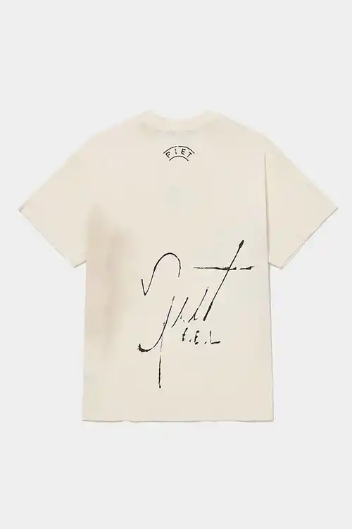 Camiseta PIET Autographed Raw Edge (Bone White)