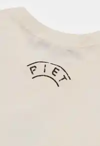 Camiseta PIET Autographed Raw Edge Bone White – Minimalismo e Autenticidade - imagem 4