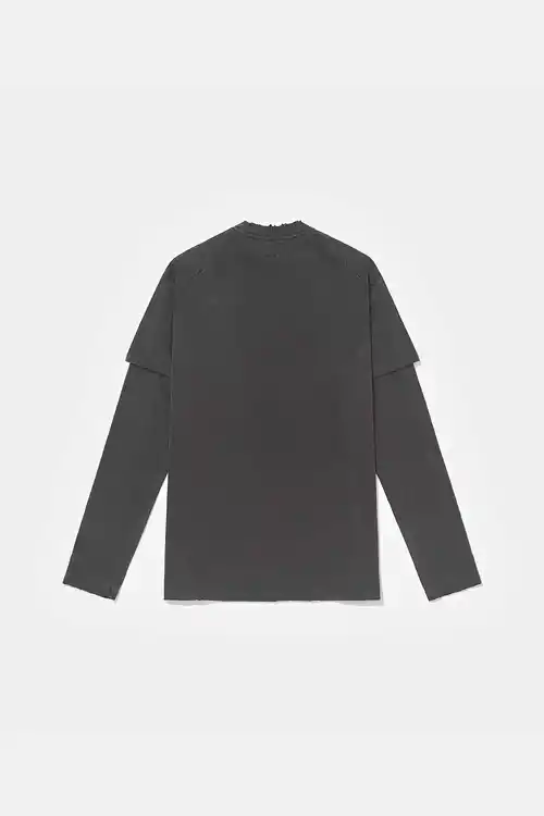 Camiseta PIET Double Long Sleeve (Vintage Black)