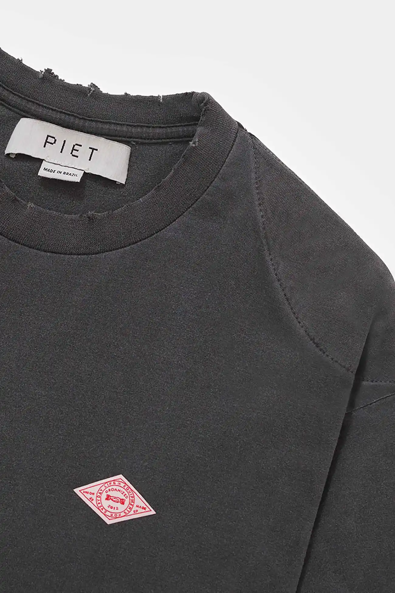 Camiseta PIET Double Long Sleeve Vintage Black – Farmers League - imagem 3