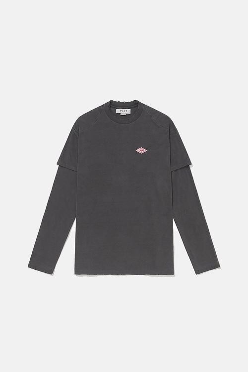 Camiseta PIET Double Long Sleeve (Vintage Black)
