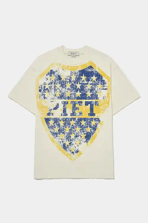 Camiseta PIET Emblem Relaxed (Bone White)