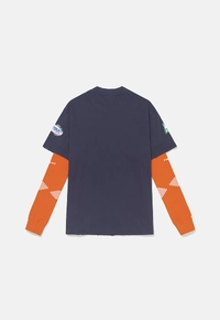 Camiseta PIET F.C Knitted Sleeve Navy/Orange –  Farmers League - imagem 2