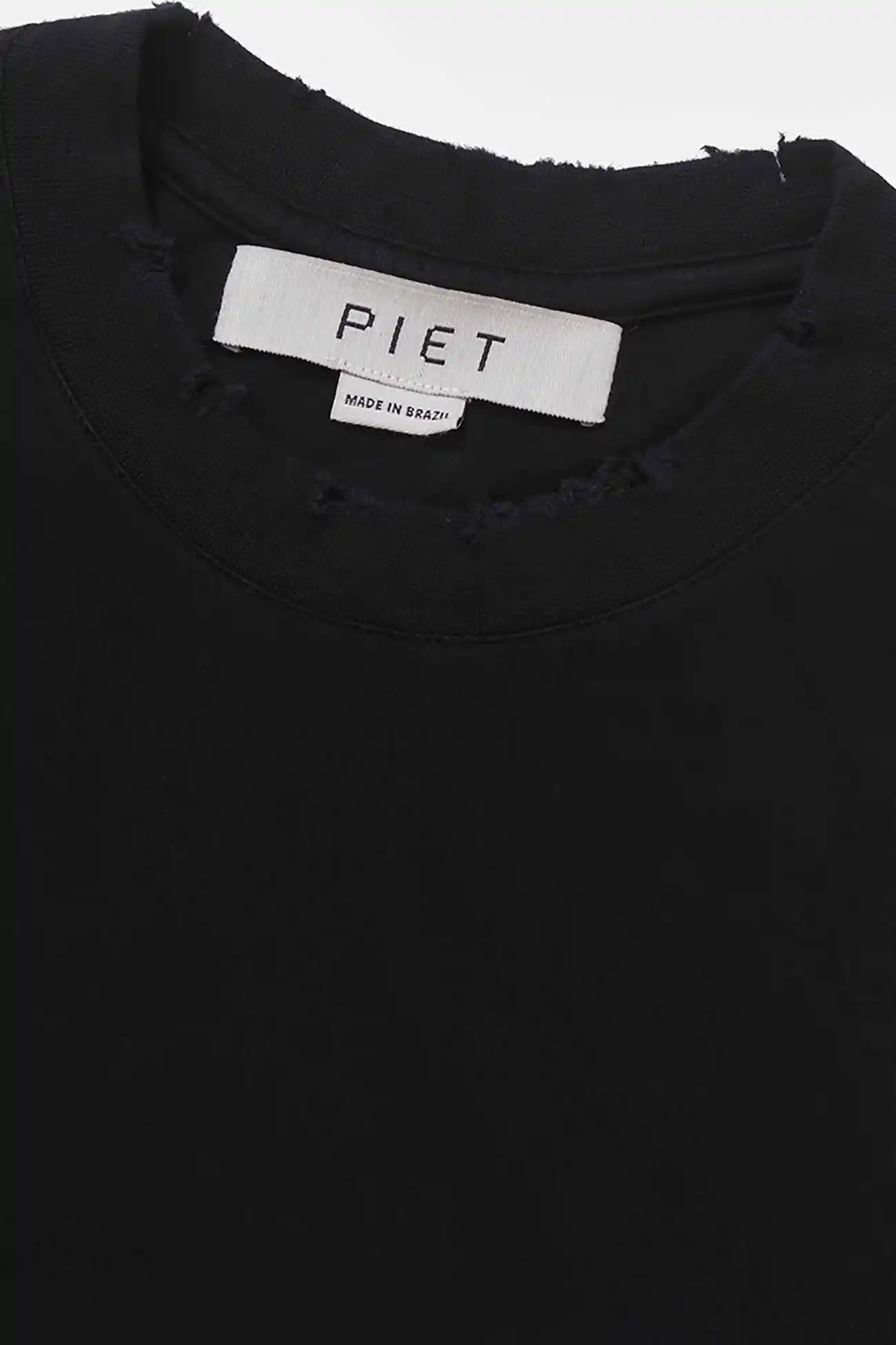 Camiseta PIET F.C Knitted Sleeve Vintage Black – Estilo Retrô da Farmers League - imagem 4