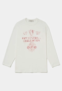 Camiseta Long Sleeve PIET Football Association Bone White - Estilo Esportivo e Vintage - imagem 1