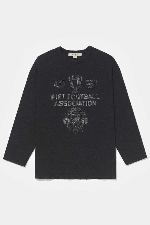 Camiseta PIET Football Association Long Sleeve (Vintage Black)