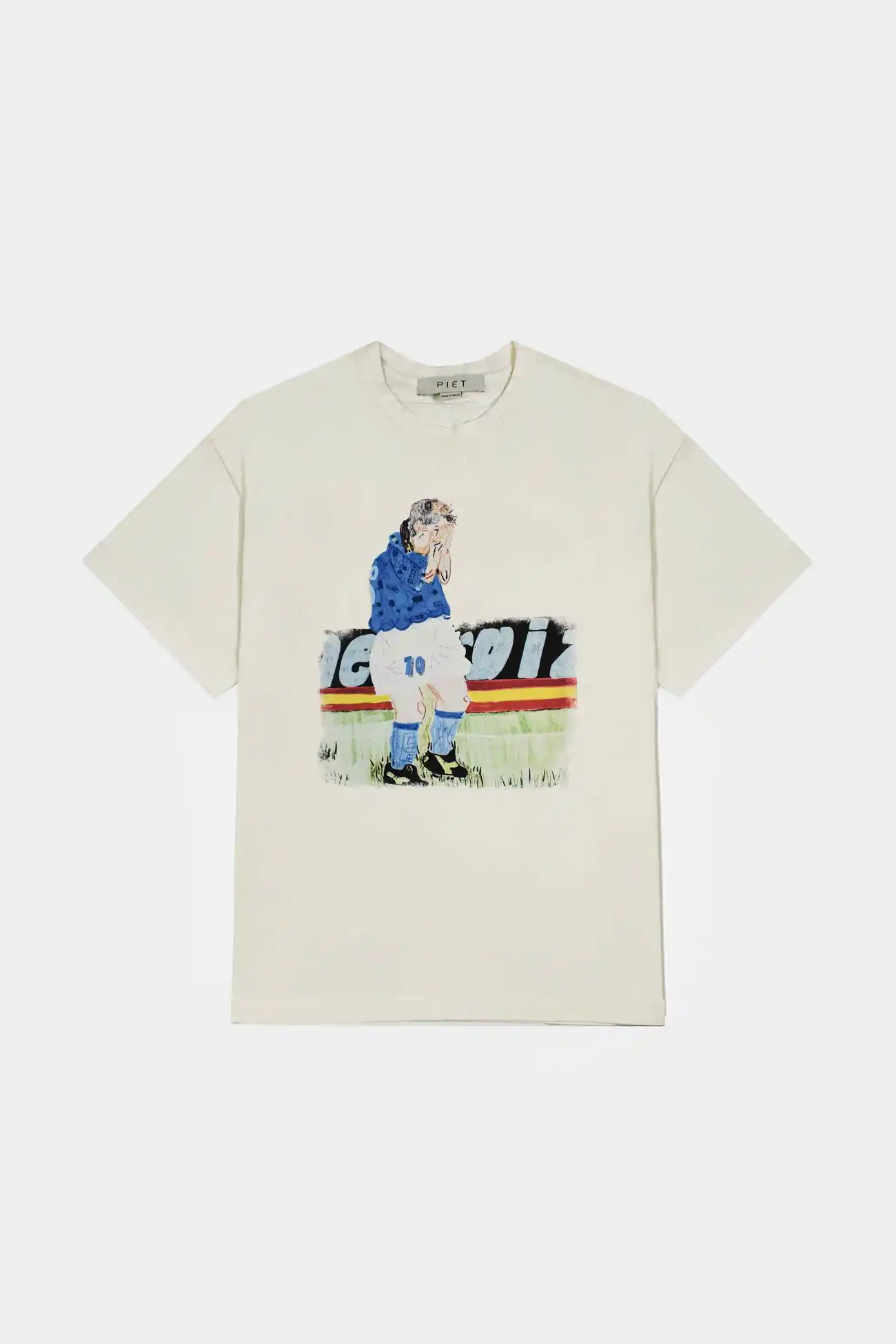 Camiseta PIET Illustrated Bone White Relaxed - imagem 1