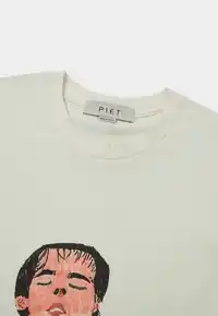 Camiseta PIET Illustrated Relaxed Bone White – Farmers League - imagem 3