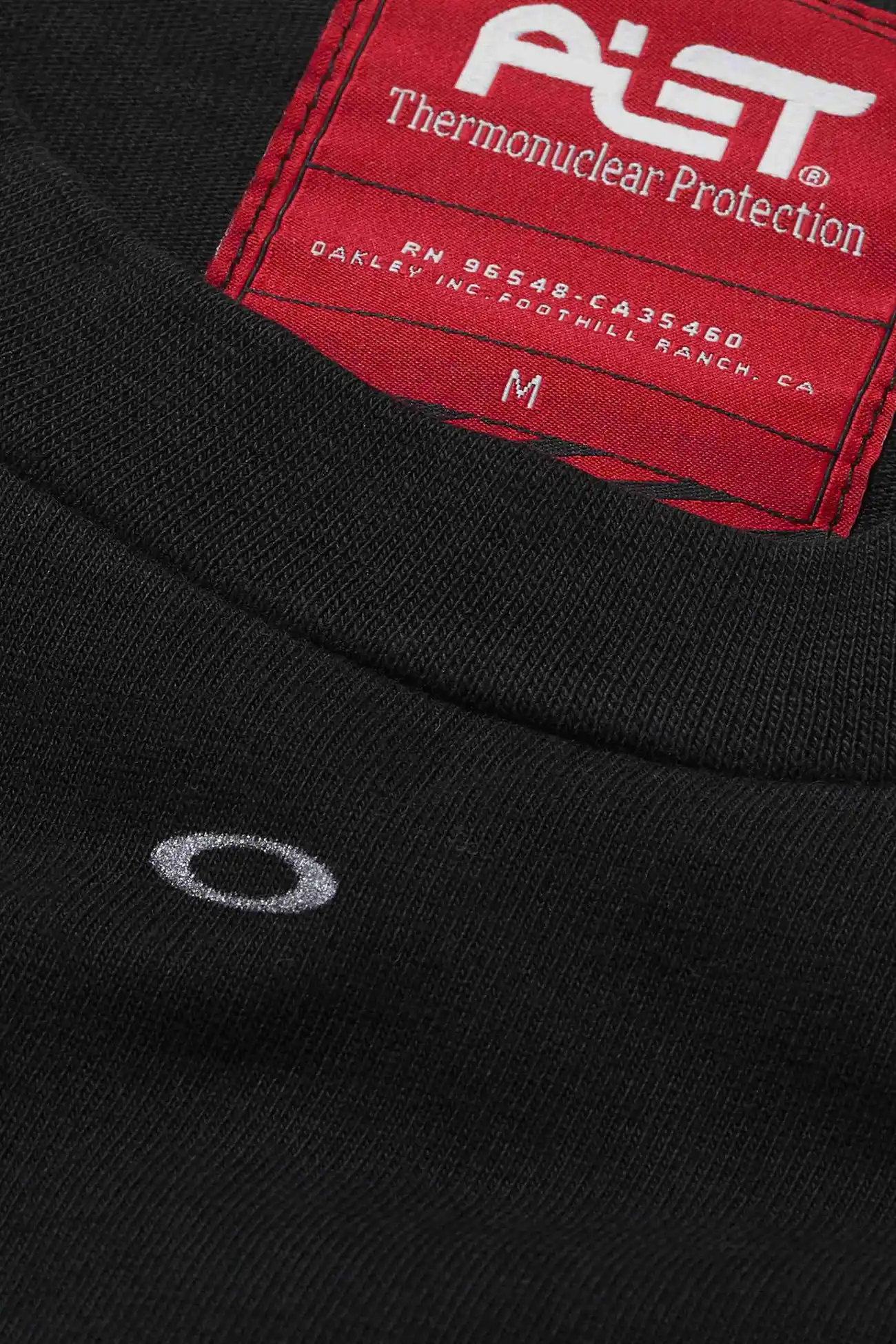 Camiseta PIET x Oakley Foil Nano Logo Black – Algodão 270GSM - imagem 3