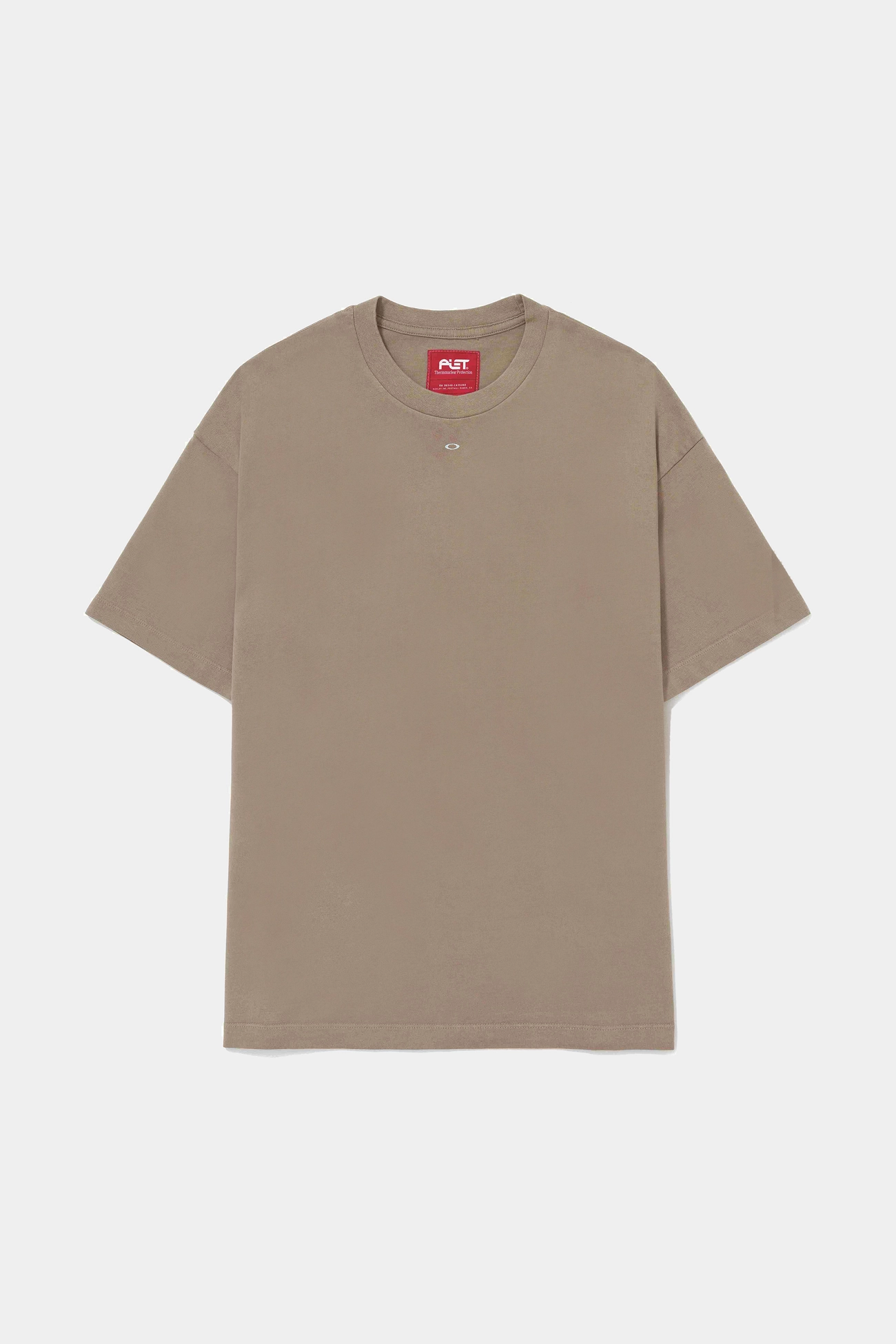 Camiseta PIET x Oakley Foil Nano Logo Dark Tan – 100% Algodão 270GSM - imagem 1