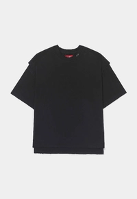 Camiseta PIET x Oakley Layered Vintage Black – Dupla Camada com Elipse Metal - imagem 1