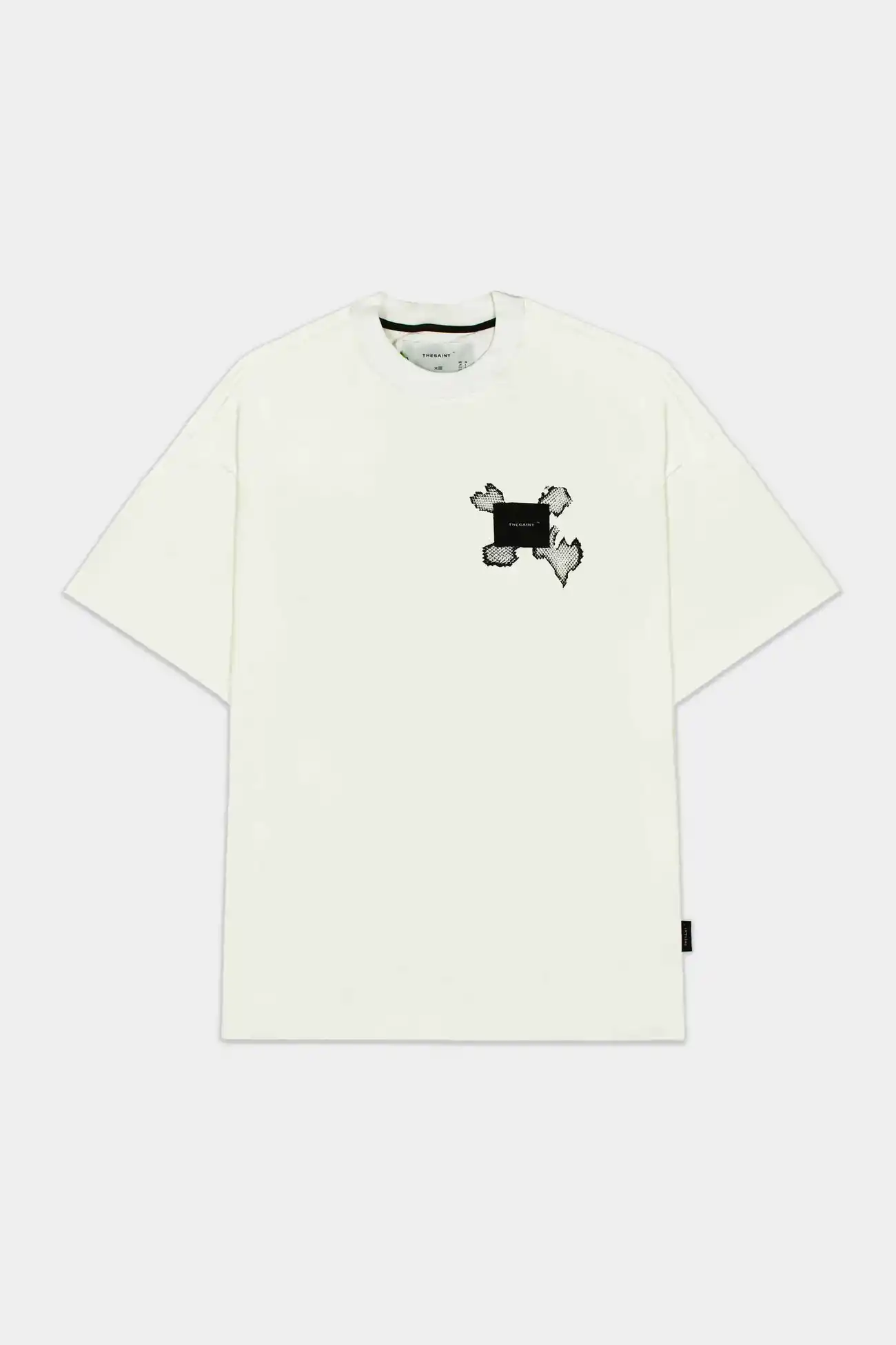 Camiseta TheSaint Escamas Off White – Streetwear Conceitual - imagem 1