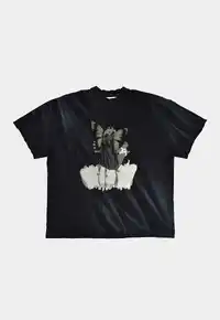 Camiseta TheSaint Oversized Metamorfose Black – Moda Streetwear Conceitual - imagem 1