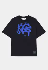 Camiseta TheSaint Oversized Pixel Mess Black – Streetwear Autêntico - imagem 1