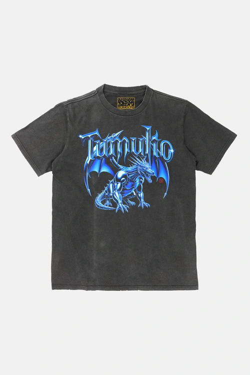 Camiseta Tumulto Dragão Branco (Grey)
