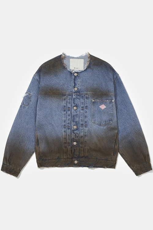 Jaqueta PIET Dirt Stained Denim (Blue)