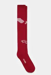Meia PIET Soccer Socks Red – Estilo Futebol Vintage com Logo Exclusivo - imagem 1