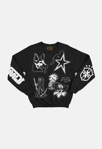 Moletom Tumulto Crewneck Falador Preto com Estampa - imagem 1
