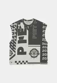 Regata PIET Scarves Raw Edge Oversized Black White – Farmers League - imagem 1