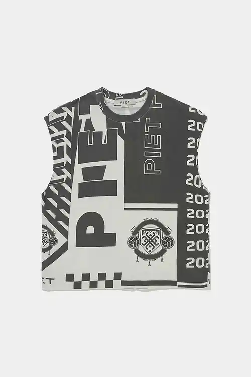 Regata PIET Scarves Raw Edge Oversized (Black/White)