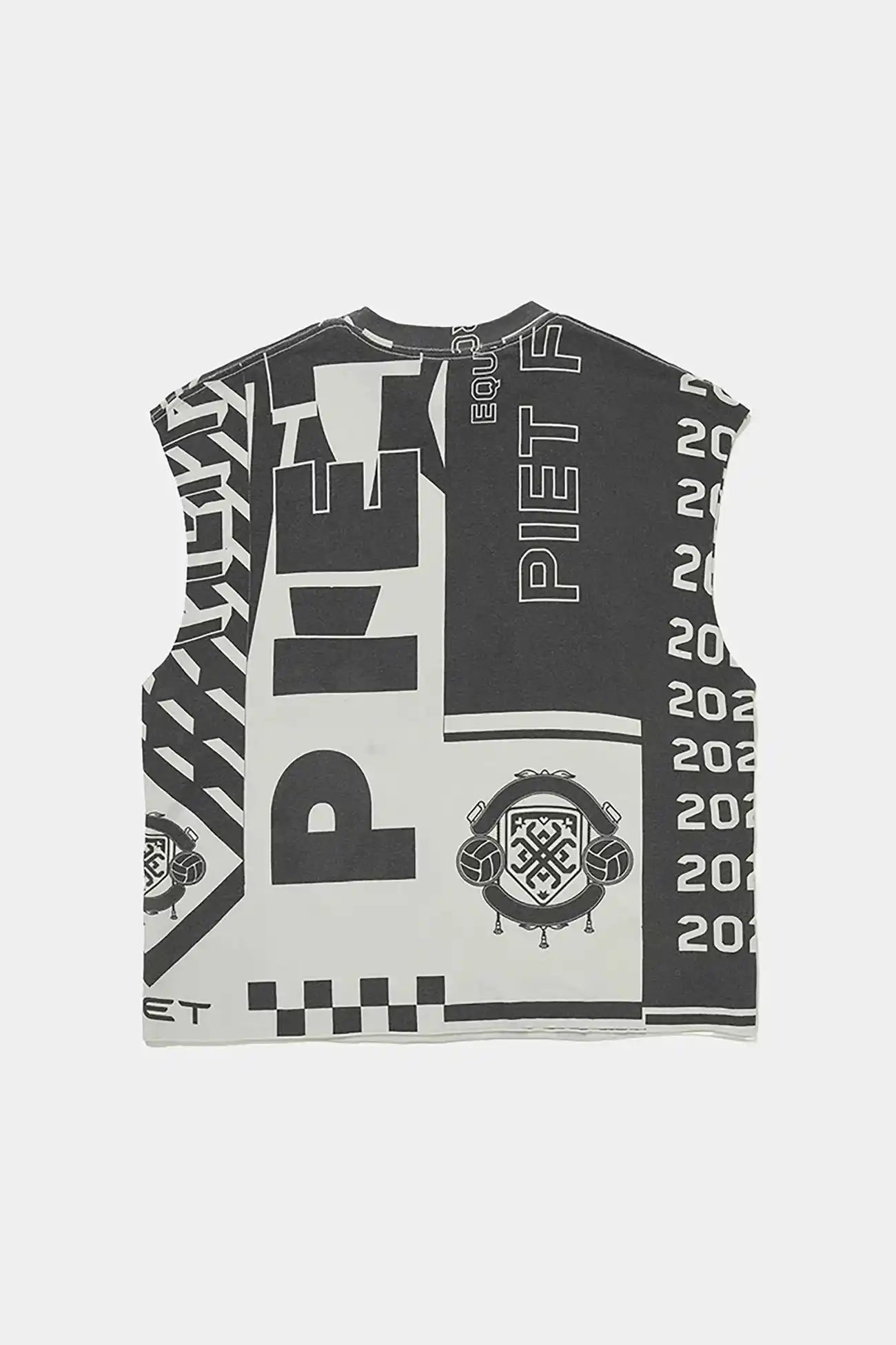 Regata PIET Scarves Raw Edge Oversized Black White – Farmers League - imagem 2